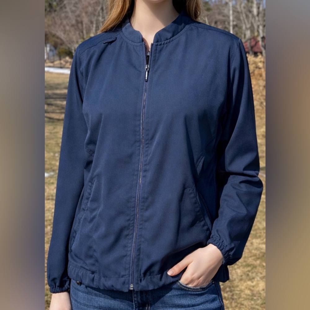 Carhartt #1 Force Cross‑Flex Lightweight Scrub Jacket Navy Zip Up Size Small